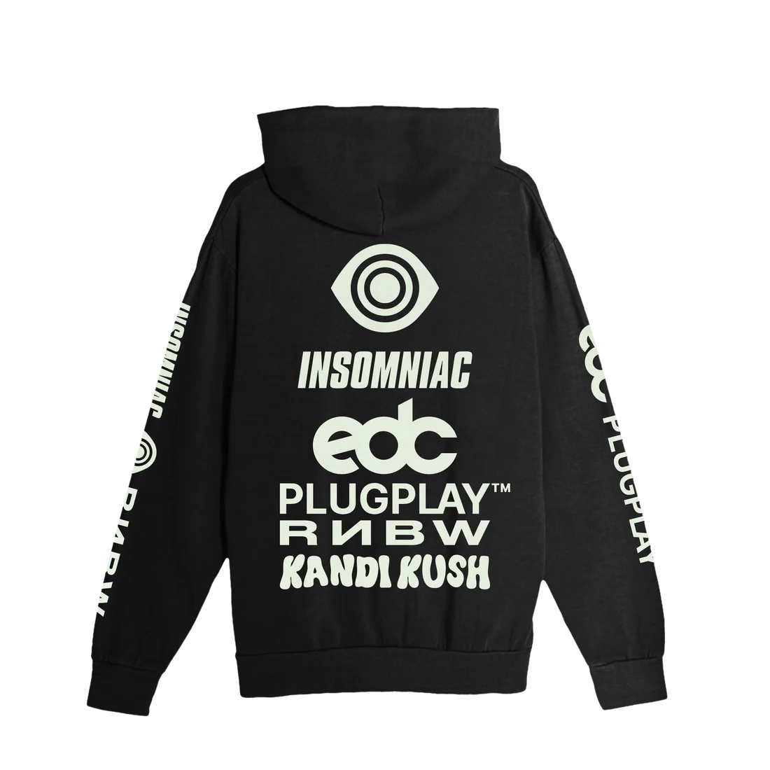 KANDI HEART GLOW HOODIE - PLUGPLAY™ RNBW EDC