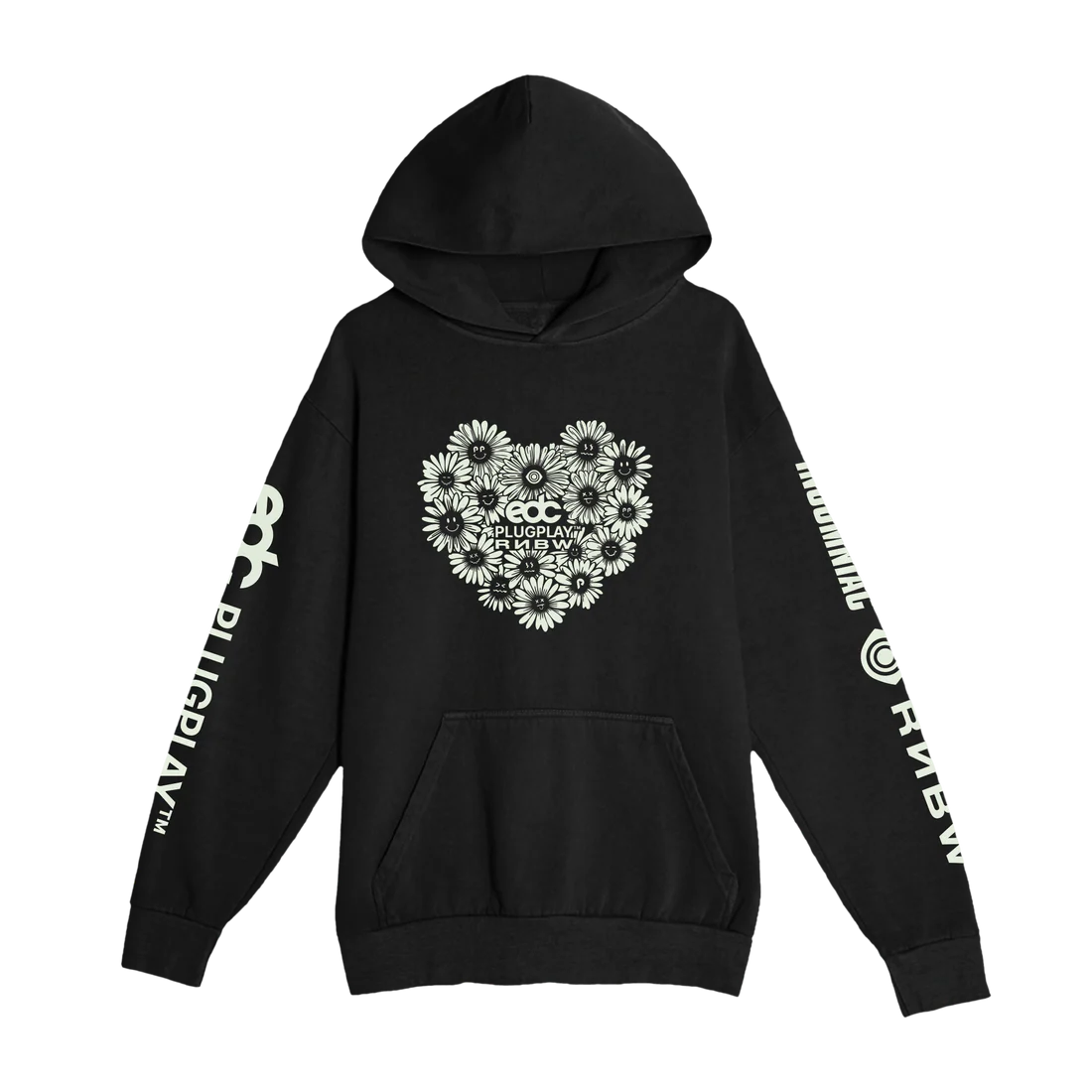 KANDI HEART GLOW HOODIE - PLUGPLAY™ RNBW EDC